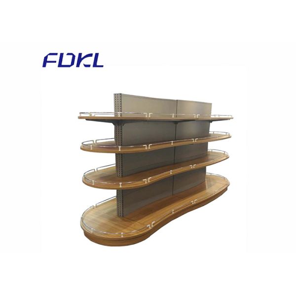 Corrosion Protection Steel And Wood Shelves Single / Double Sided CE Certification