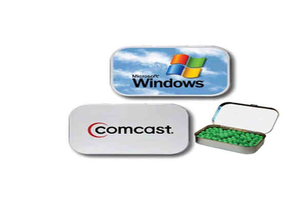 Custom Logo Printed Metal Tin Box 150g Food Grade Small Oval Candy Tin Box
