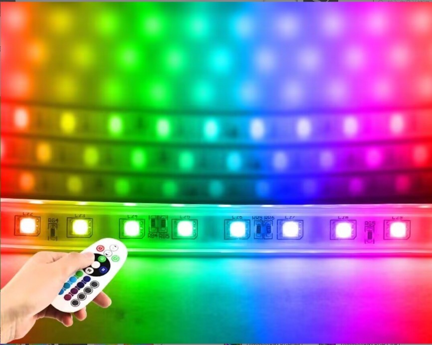 Manual Button Switch Mode 100M Room Festival Waterproof Led Strip Lights