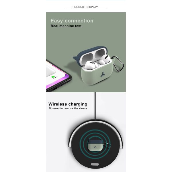 Пылезащитная безшовная анти- крышка силикона падения в случай Airpods