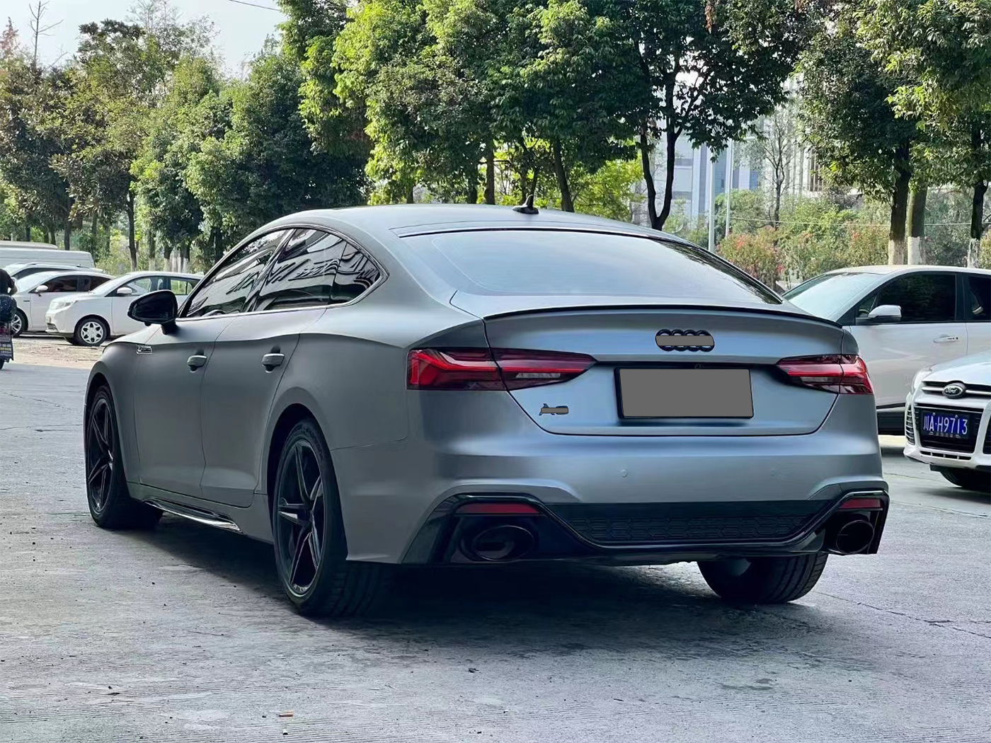 PP материал Audi A5 до RS5 Широкий корпус 2020-2023 Передний задний бампер решетка Боковые юбки