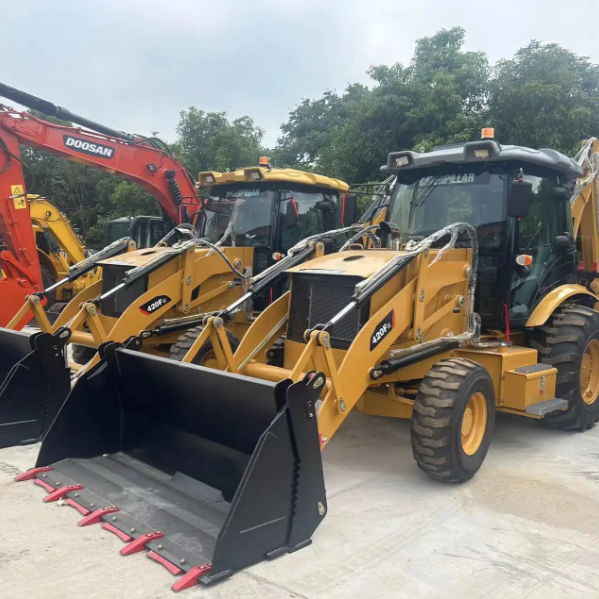 CAT 420F Backhoe Loader Powerful C44 Engine Multifunctional Construction Equipment for Digging Loading