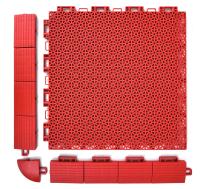 Moisture Proof Outdoor Sports Surfaces Colorful Interlocking No Bulging