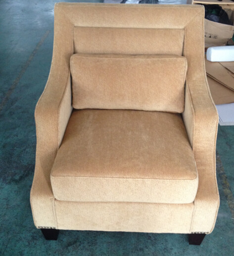 Hotel fabric lounge chair,single sofa LC-0004