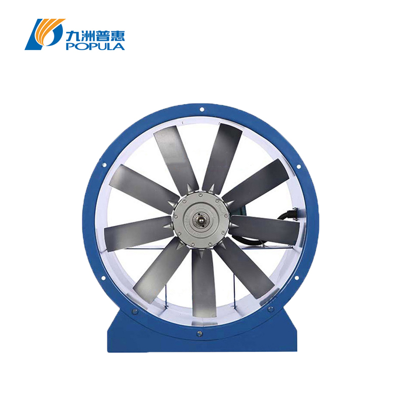 Adjustable Blade Angle Industrial Axial Fan Direct Drive High Pressure High Flow