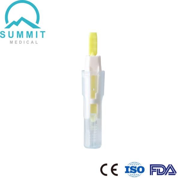 lancetas descartáveis da segurança de 26G 1.8mm para a coleção capilar do sangue