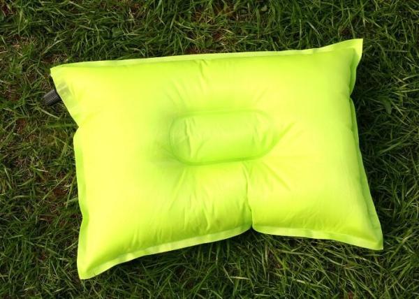 Camping Inflatable Travel Pillow , Pvc Inflatable Sleeping Pillow Various Color