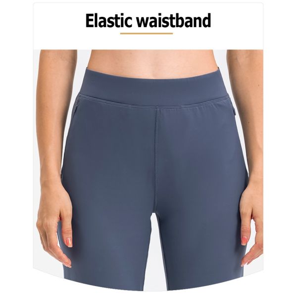 Skin Friendly Women'S Straight Leg Casual Pants Breathable With Zip Pocket