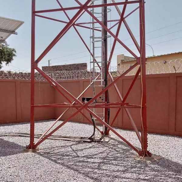 3 Legged Angular Steel Tower Triangular Wireless Communication Tower with ANSI TIA 222 Design Code and High Tensile Steel Materials