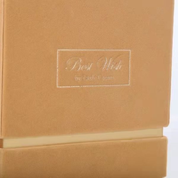 Квадратная бархатная ювелирная коробка для подарков Рождественская упаковка для свечей Косметический парфюм