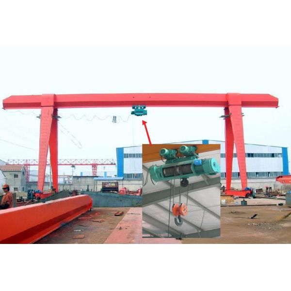 10T крана на козлах луча пяди 32M оборудование на открытом воздухе одиночного среднего размера поднимаясь