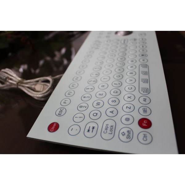 Customs 108 Keys Medical Grade Keyboard With 38mm Laser Trackball 1200dpi