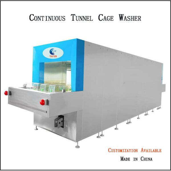 Animal Laboratory Cleaning Equipment Three Phase Tunnel Type Cage Washer