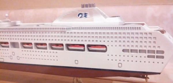 Hand Made Sun Princess Cruise Ship  Models Engraving Printing Hull Logo Printing