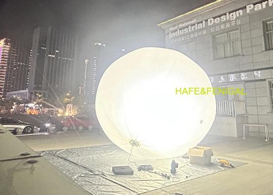 Dia.4.2m Spherical 360 Degree Halogen 2.4KW Balloon Light For Film Production