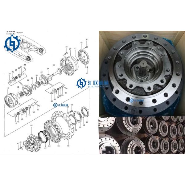 Части конечной передачи экскаватора утюга материальные едут на автомобиле шестерня уменьшения качания
