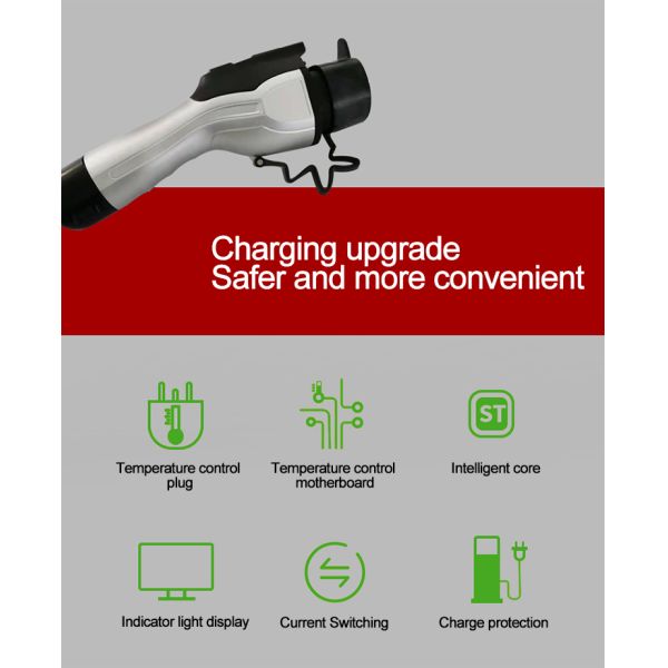 3.5kw 16A LCD Car EV Charger Station IP55 New Energy cE IEC 80V~250V