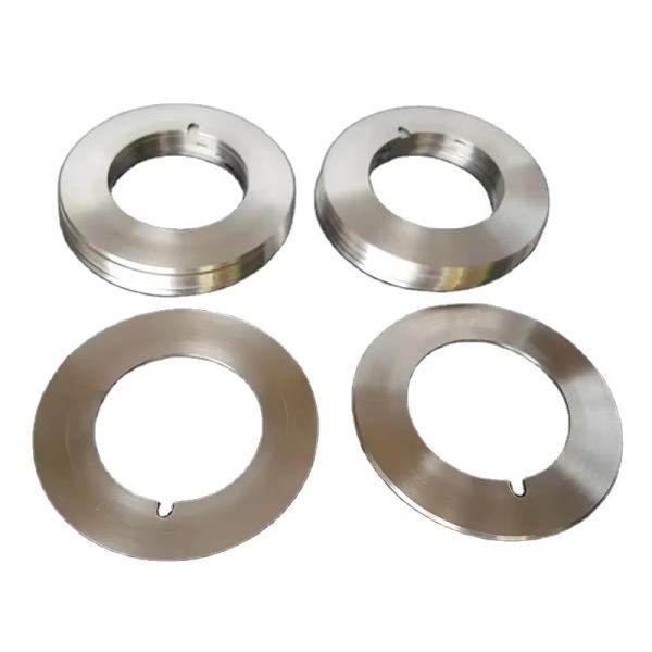 Customized Size Tungsten Carbide Alloy Circular Slitter Blade with HRC 56-65 Hardness for Cutting Aluminum and Steel
