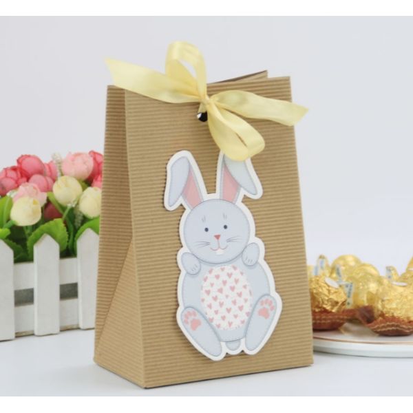 Подарок ленты упаковки еды кролика дня пасхи Biodegradable бумажный кладет 25g в мешки