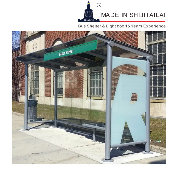 Solar 4200x1600x1800mm 85% Modern Bus Shelter