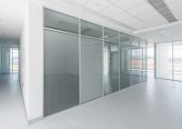 Murs de séparation en verre en aluminium à cadre de haute qualité pour bureaux vitres glacées stores en verre pour la vie privée
