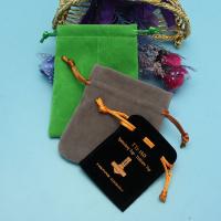Le sac coloré de bijoux de cordon pour des cadeaux de Noël a adapté l'impression aux besoins du client de logo