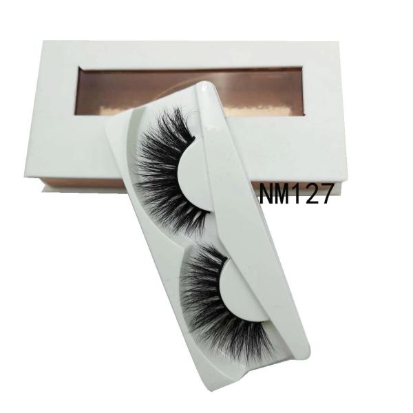 Dramatic Look 3D Mink Eyelashes Fluffy Fake Eyelashes For Party / Cocktail