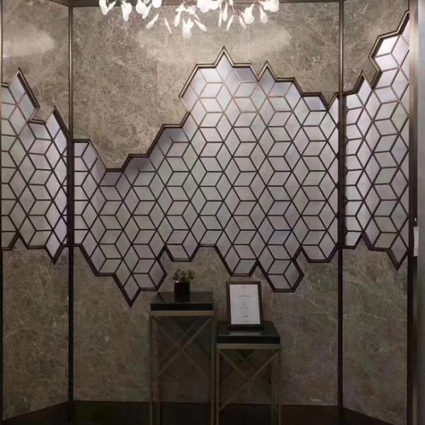 Customized Indoor Stainless Steel Partition Wall For Public Space