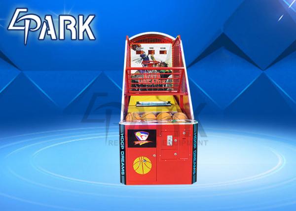 Coin Operated Amusement Sports Redemption Game Machine / Basketball Shooting Video Arcade Equipment