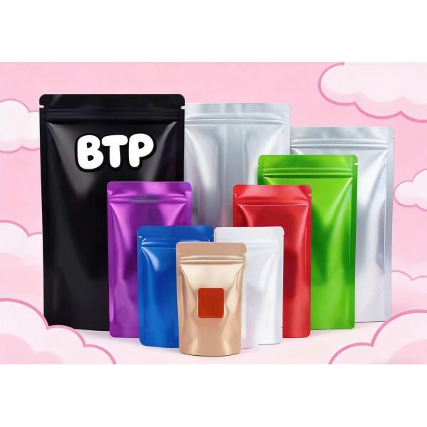 MOQ 100 Digital Printing Free Design by AI Ship to Door Wholesale Custom Logo Resealable Zip Lock Stand up Pouch