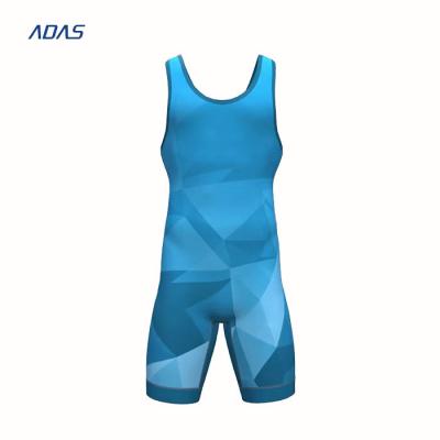 Sand Blast Blank Tight Wrestling Singlet Sublimation Spandex for men