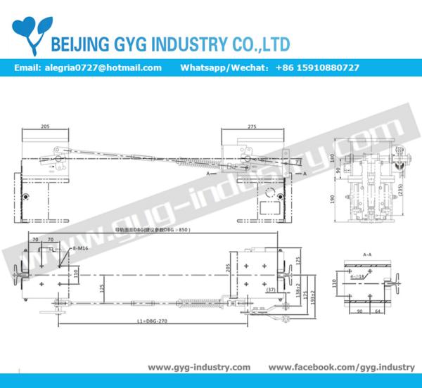 UNDERLYING DOUBLE PULLING ELEVATOR SAFETY PARTS LINKAGE ELEVATOR SAFETY GEAR GX-188DT