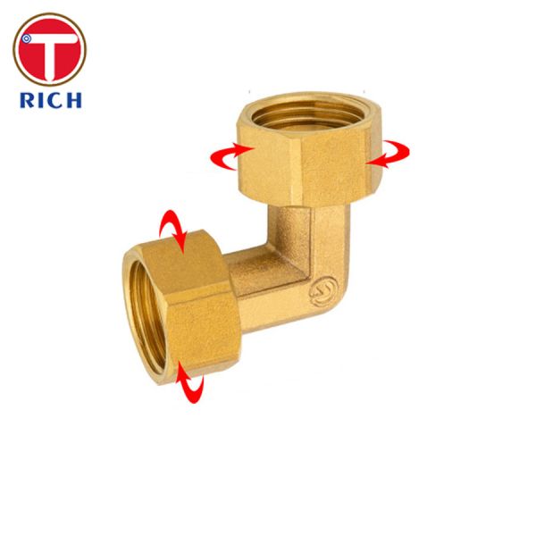 Pièces et raccords en cuivre métallique épaissis en jointures CNC Pièces et raccords en cuivre pour purificateur d'eau