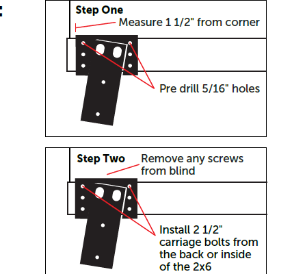 Высокая прочность стальной оленей слепой башни стоять скобки 4X4 для пользовательского деревянного дома в черном