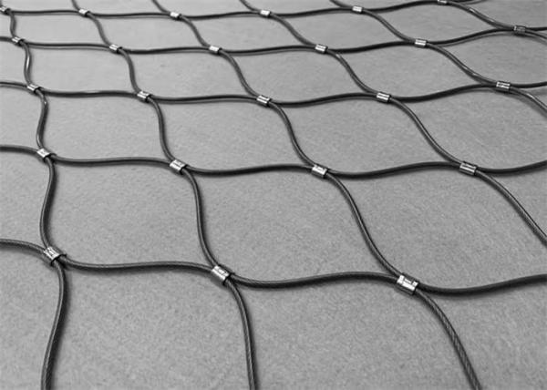 304 316 Webnet Stainless Steel Rope Mesh Colored PVC Plastic Coated 1.2 Mm