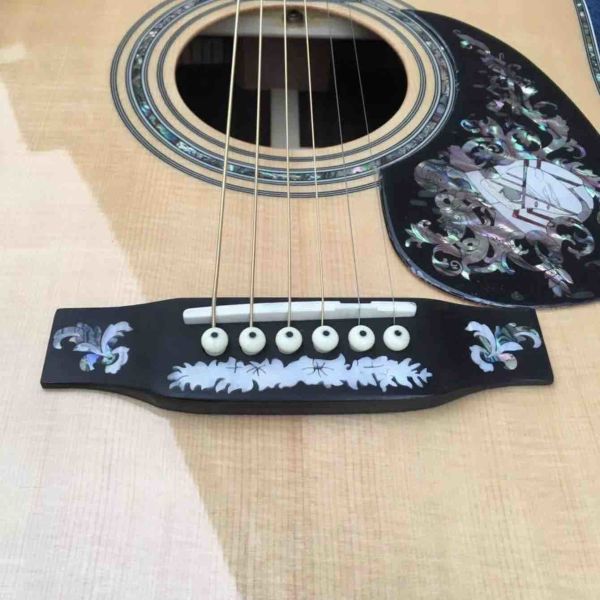 Aaaa All Real Abalone Super Deluxe Wood D45L Acoustic Guitar Customized Logo Is Available