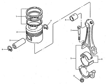 1014140 Piston A Engine 101-4140 Ring Rs1684540 Ring Set Piston Cylinder Liner 168-4540
