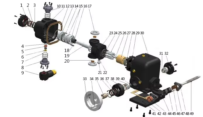 A2VK12 A2VK28 A2VK55 A2VK107 A2VK Metering Pump, High Pressure Metering Pump for Foam Machine,plunger Piston Pump