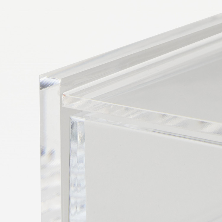 Transparent Acrylic Multi Lattice Drawer Box Classic Square Design Carved Flexible Technique Double Clamshell Packaging Box