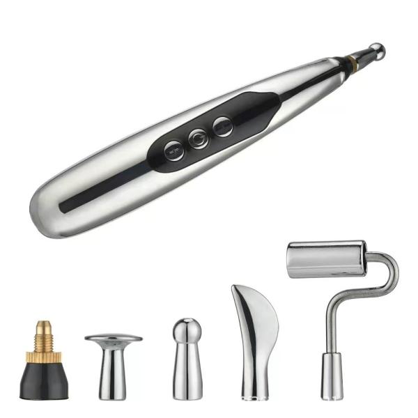 Caneta de terapia de massagem para acupuntura elétrica digital Meridian Tipo de carregamento USB