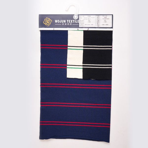Smooth And Breathable And Moisture-Wicking  Striped Knit Fabric  For T-Shirt