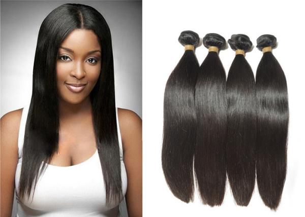 Cabelo do Virgin de Jet Black Indian 8A da beleza com linha limpa natural do cabelo
