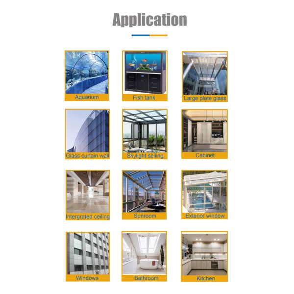 High-Performance Acid Functional GP Glass Sealant Aluminum Windows 