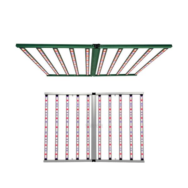Commercial Hydroponique à spectre complet 4x6ft 10 Bar à double canal UV 1100W LED Grow Lights avec les puces Samsung LM301H EVO LM281B