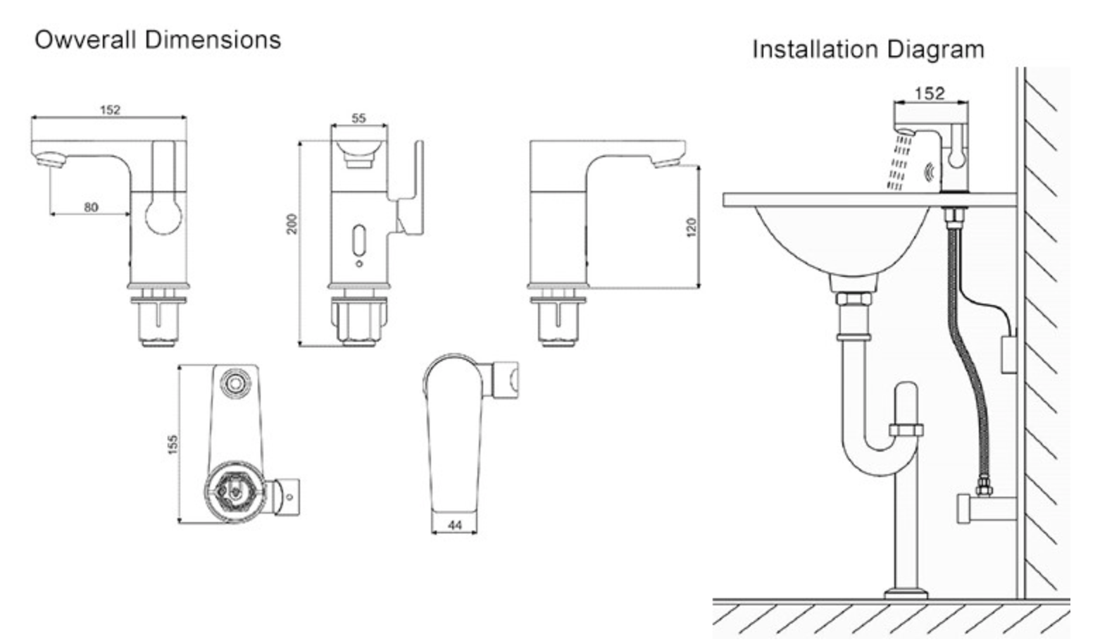 2024 Lizhen Electric Sensor Faucet Bathroom and Kitchen Faucet with Single Hole Mount