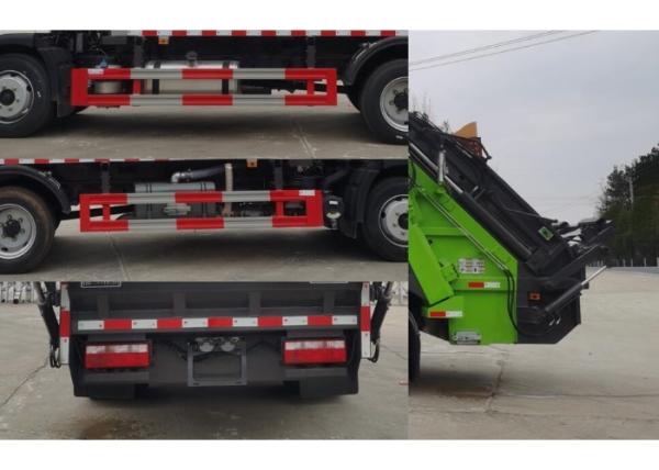 12000KG Diesel Rubbish Compactor Truck With Side And Rear Protection
