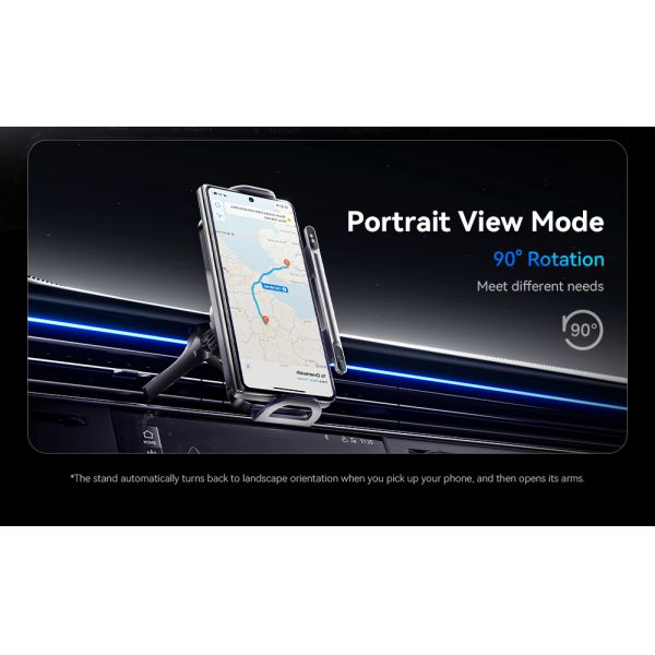 ESSAGER X01 15W Wireless Charging Car Phone Holder Mount Car Vents