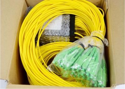 SCAPC Connectors 1x2,1x8,1xN Fiber Optical PLC Splitter Steel Tube Type High Reliability