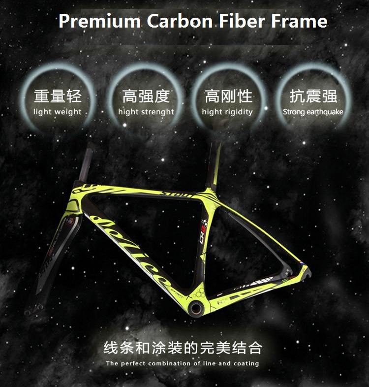 700C Carbon Fiber Road Aero Frame+Fork+Seatpost STOUT CR-2 900 грамм BB совместим с различными типами