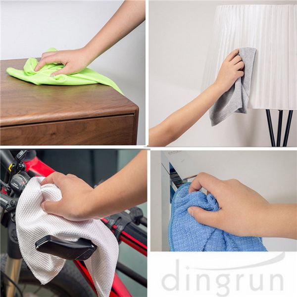 Non - Abrasive Microfiber Cleaning Towel Easy Carrying  For Home 30 * 30cm